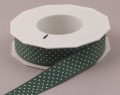 Hunter Green Swiss Mini Dots, 7/8 inch width