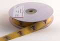 Bees, jacquard woven,  5/8 inch, increments of 5 yards or 27-yard roll. 