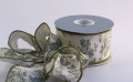 Toile, Green,  2-1/2" width, 10-yard roll, wired 