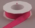 Bright Pink (Cherry) Swiss Mini Dots, 7/8 inch width 