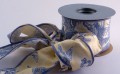 Toile, Blue/Yellow,  2-1/2" width, 10-yard roll, wired  