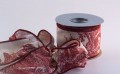 Toile, Red,  2-1/2" width, 10-yard roll, wired 