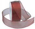 Luxor wired ribbon in red